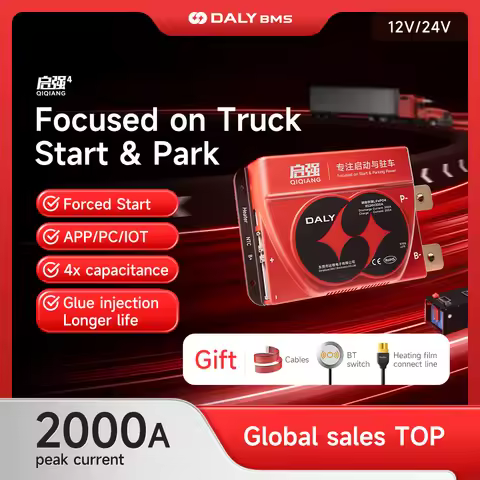 Daly Smart Bms 4S 12V 8S 24V LiFepo4 BMS 18650 Battery 24V 48V 200A for CAR STARTING