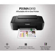 Canon pixma E140 printer affordable All-in-one for high volume printing (pixma ink efficient E410) 100%Authentic