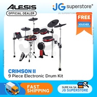 Alesis Drums Crimson II Kit 9 Piece Mesh Electric Drum Set With 670+ Electronic / Acoustic Drum Kit