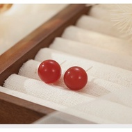 Agate 108 red Agate earrings