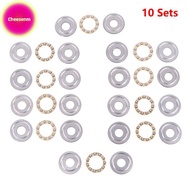 Cheesenm 10Sets Thrust Bearing F8-22M 7 F8 22m Inner Diameter 8mm Plane Planar Miniature Axial Beari