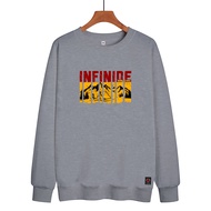 Infinide Bandung Sweater Hoodie BORN TO HIKE Original official store Sweatshirt Pria Wanita  Cotton 