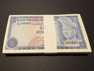 UNCIRCULATED Malaysia 1981 RM1 1 Ringgit P13b 4th Series banknote - 100 pieces