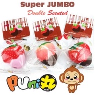 DISKON PUNI MARU JUMBO STRAWBERRY 2016 LICENSED SQUISHY DISKON