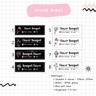 50PCS BOUQUET STICKERS || CUSTOM LABEL STICKERS || FLOWER STICKERS || BOUQUET STICKERS