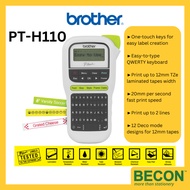 Brother Labelling Machine Brother PT-H110 ( 100% ORIGINAL BROTHER MALAYSIA SET )