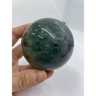 D3955 Natural Crystal Raw Ore/Melaleuca Fluorite Ball Ornaments Weight: 515g Diameter: 67.7mm