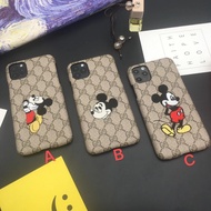 Embroidered Mickey iphone 12ProMax 12Mini 11ProMax Phone Case XS Max XR i7 i8 plus Shock-resistant
