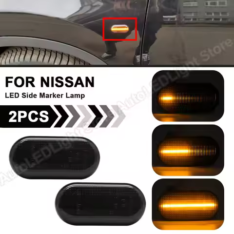 2x LED Turn Signal Light For Nissan Versa Quest Z33 350Z Qashqai PathfinderIII R51 NP300 Navara D40 