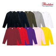 Japan Printstar 5.6oz 102 Cotton Round Neck Long Sleeve T-Shirt