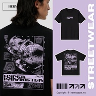 Futuristic Clothes Outfit Men ootd Modern T shirt Streetwear 100% Cotton Short Sleeve T-shirt Men Ai