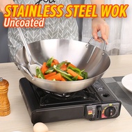 idrop Cooking Wok Double Ear Stainless Steel 40CM~60CM / Periuk Masak Keluli Tahan Karat