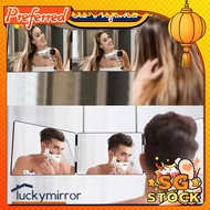 Self cut mirror 360 mirror 3 way mirror Adjustable and portable 3 Way Mirror Trifold Mirror For Self