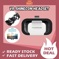 Ready Stock VR Shinecon 3D Box Virtual Reality Glasses VR Headset VR Controller Cermin Mata 3D