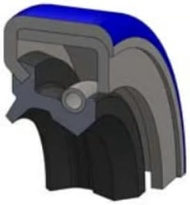 Oil Seal 6.125X7.500X0.562 TA-H Double Lip Spring Double Steel Case