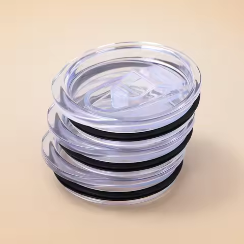 12oz 16oz 20oz 30oz Slim Straight Cup Push Lid Sealed Leak-proof Transparent Slide Lid Simple Car Cu