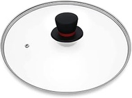 Pan Lid, Pan Lid (12 Inch) with Steam Vent-Replacement Glass Pan Cover for Lodge 12 Inch Cast Iron S