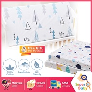 100% Cotton Baby Bed Mattress Cover （130CM X 70CM & 120CM X 60CM） | Newborn Soft Crib Fitted Sheet |