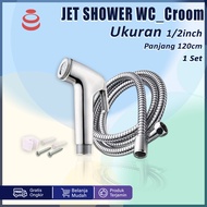 SEMPROTAN AIR JET SHOWER CROOM STELL KLOSET CEBOK WC KAMAR MANDI BAGUS MURAH COD