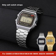 Stainless Steel Watchband For Casio A158/A159/A168/A169 /B650 /AQ230 /AE500W Classic Small Square Si