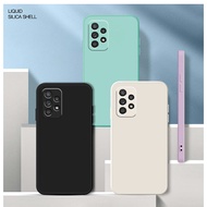For Samsung Galaxy A72 Square Liquid Silicone Phone Case for Samsung A72 5G Camera Protection Back C
