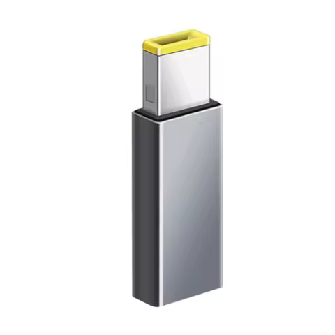 PD Adapter USB Type C Female to Slim Square Laptop Adapter Converter for Lenovo