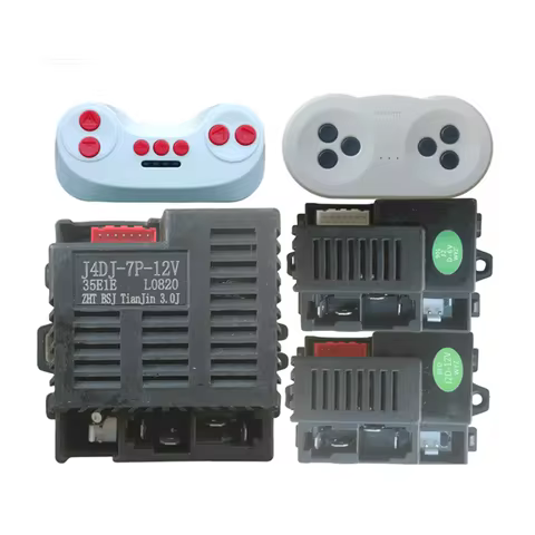 J4DJ-7P-12V Children's Electric Vehicle Controller J2D-12V T08D T19D Remote Control Receiver with Sm
