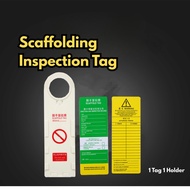 Scaffolding Inspection TAG - 1 TAG 1 Holder Security Accident Prevention PVCTAG BR110