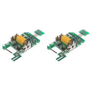 (RFZG) 2Pcs for 18V 3.0Ah BL1850B/BL1840B Lithium Battery Charging Protection Board Battery Indicato