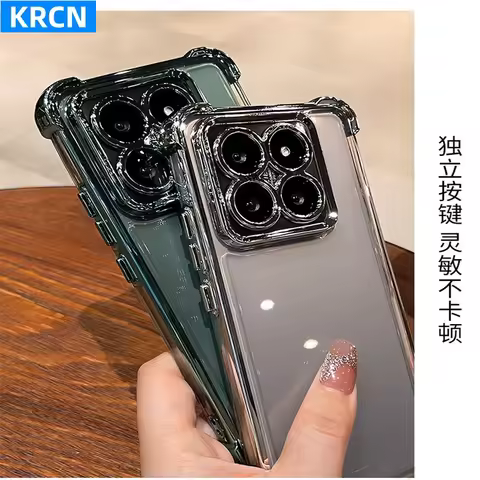 Case For Motorola Edge 60 Pro Moto Edge60 Fusion 5G Back Cover Electroplated Transparent Soft Silico