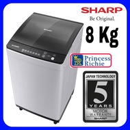 Mesin cuci Sharp 8 Kg ES M 8000 T GG