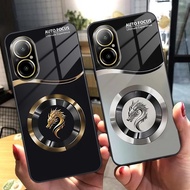 Realme C67 Case Luxurious, elegant tempered glass, DRAGON FOCUS