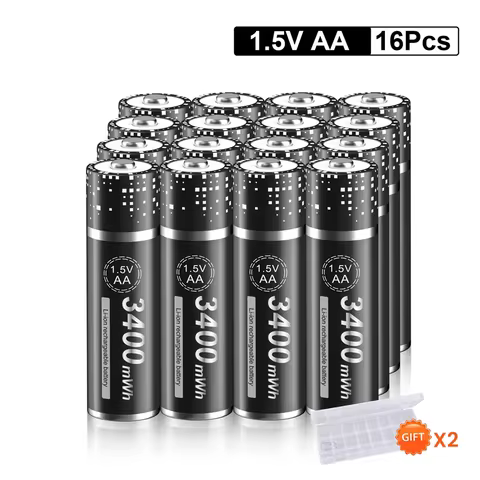 PALO 1.5V AA Rechargeable Battery 3400mWh 1.5V AA R6 Li-ion Rechargeable battery AA Lithium Batterie