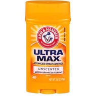 ARM & HAMMER ULTRAMAX 止汗除臭劑 隱形固體 無香味型 2.60 盎司【平行進口】 033200197140 exp2027.10