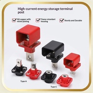 (COD) 1 Set Battery Storage Terminal Post 100A 120A All-Copper Energy Storage Terminal Battery Conne