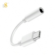 D8 I Phone16 USB C To 3.5mm Audio Adapter Type C Aux Headphone, DAC Stereo Mic HiFi Earphone Dongle,