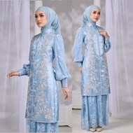 HIJABISTAHUB DIANA KURUNG Baju Kurung Moden shantung lace beaded Baju Raya Baju tunang nikah