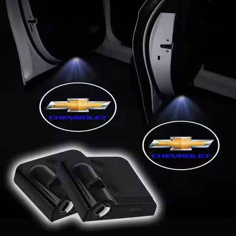 Car Door LED HD Welcome Courtesy Shadow Projector Lamp Car Logo Light For Chevrolet Silverado Impala