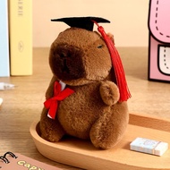GANTUNGAN Capybara Graduation Bag Charm Keychain Capybara Graduation Keychain Capybara