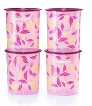 tupperware Petalz One Touch Canister Small (4) 2.0L