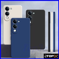 Case Vivo Y04/Y29/Y03/Y03T/Y18/Y28S 5G/Y02/Y02T/Y02A/Y17S/Y19S Simple plain color anti drop silicone