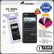 Casio FC-200V 2 / FC-200v2 Financial Calculator with 2 way power
