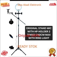 P251 ORIGINAL BETAVO STAND MIC 240 CM LIVE CONTENT HOLDER HP2 BRANCH PRODUCT DUAL DOUB HANDPHONE STA