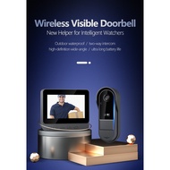 Doorbell wireless waterproof smart home Video Doorbell Infrared Night Version Two-Way Speaking camera Door Ring 4.3 inches No need app