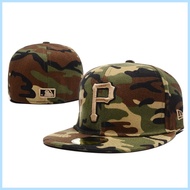 J076 MLB Pittsburgh Pirates Fitted Hat Men Women 59FIFTY Cap New Era Full Close Fit Caps Sports Embr