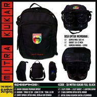 HITAM Mitra KUKAR FULL BLACK SLINGBAG SHOE BAG