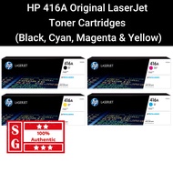 HP 416A Original LaserJet Toner Cartridge HP 416A Black HP 416A Cyan HP 416A Yellow HP 416A Magenta 