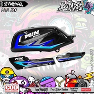 STRIPING STIKER VARIASI HONDA WIN 100  WINnER RACING KD46