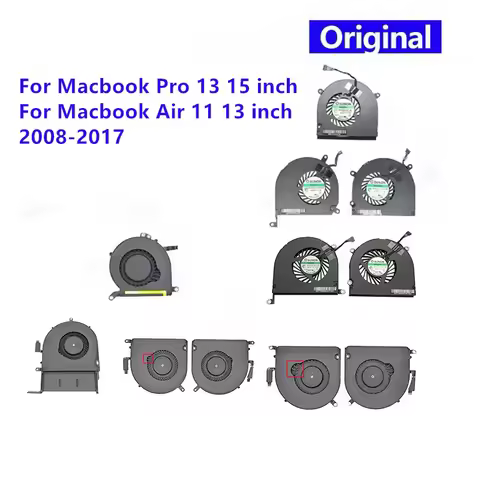 Original Laptop CPU Cooler For Macbook Air / Pro A1278 A1286 A1398 A1502 A1466 A1465 A1706 A1707 A17