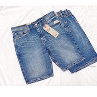 [Tom-m] Levis 505 Retro Washed Light Blue Brushed Loose Straight Denim Shorts 34505-0170